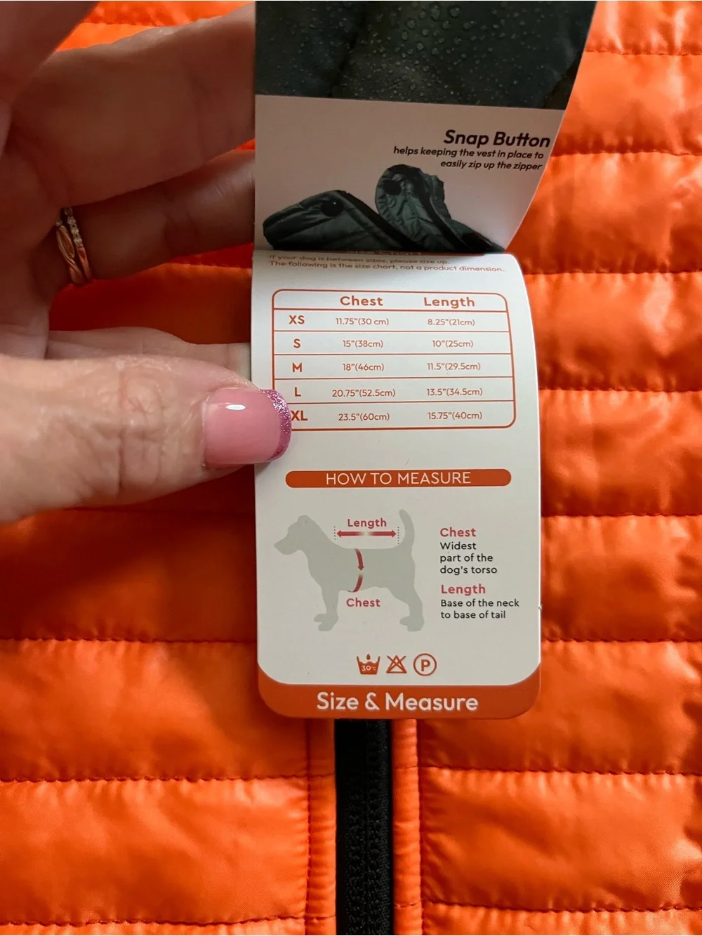 Dog puffer vest